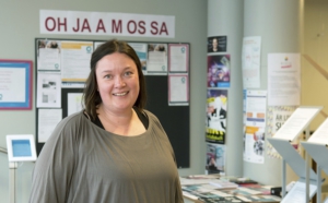 Ohjaamon työntekijä Hanna Ruohonen.