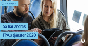 Stock photo. Man och kvinna som ser minnestavlan på bussen.